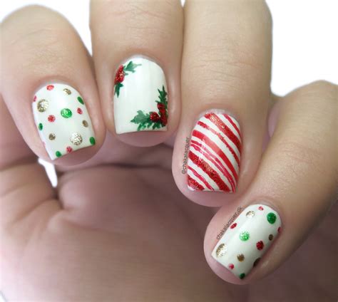 pedicure christmas designs|easy christmas nail designs.